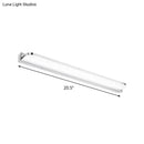 Modern chrome rectangular led wall light – bathroom light fixture