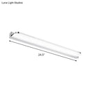 Modern chrome rectangular led wall light – bathroom light fixture