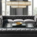 Modern chrome ribbed glass chandeliers for dining room led pendant