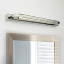 Modern chrome rotatable stainless steel led wall light bathroom sconce