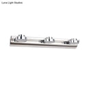 Modern chrome round wall lamp bathroom light with acrylic shade