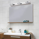 Modern chrome round wall lamp bathroom light with acrylic shade