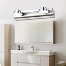 Modern chrome round wall lamp bathroom light with acrylic shade