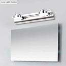 Modern chrome round wall lamp bathroom light with acrylic shade