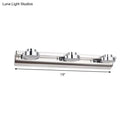Modern chrome round wall lamp bathroom light with acrylic shade