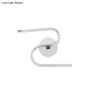 Modern chrome s-shape led wall sconce bedroom warm white light