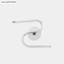Modern chrome s-shape led wall sconce bedroom warm white light