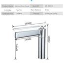 Modern chrome single handle basin faucet bathroom sink mixer