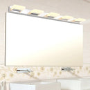 Modern chrome square acrylic wall sconce lighting bathroom lamp