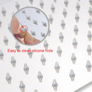 Modern chrome square rainfall shower head bathroom fixture