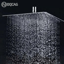 Modern chrome square rainfall shower head bathroom fixture