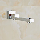 Modern chrome square shower faucet set bathroom rain showerhead