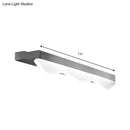 Modern chrome stainless steel led vanity light bathroom wall sconce