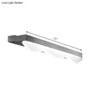 Modern chrome stainless steel led vanity light bathroom wall sconce