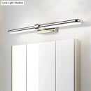 Modern chrome stainless steel led wall lamp bathroom vanity light
