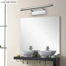 Modern chrome stainless steel light fixture bathroom wall sconce