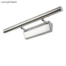 Modern chrome stainless steel light fixture bathroom wall sconce
