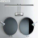 Modern chrome stainless steel linear led vanity fixture bathroom light