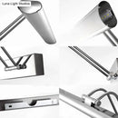 Modern chrome stainless steel linear led vanity fixture bathroom light