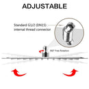 Modern chrome stainless steel rainfall shower head bathroom fixture