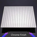 Modern chrome stainless steel rainfall shower head bathroom fixture
