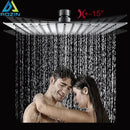 Modern chrome stainless steel rainfall shower head bathroom fixture