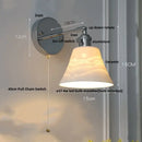Modern chrome sunrise iron ceramic led wall lights bedroom sconce