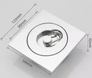 Modern chrome swimming pool fishbowl drain bathroom floor cover