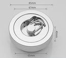 Modern chrome swimming pool fishbowl drain bathroom floor cover
