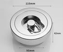 Modern chrome swimming pool fishbowl drain bathroom floor cover