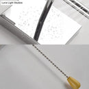 Modern chrome tapered wall sconce – bedroom fabric led light