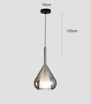 Modern chrome teardrop chandelier pendant lights for dining room