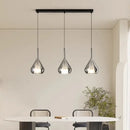 Modern chrome teardrop chandelier pendant lights for dining room