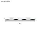 Modern chrome three light vanity mirror light bathroom warm color