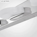 Modern chrome three light vanity mirror light bathroom warm color