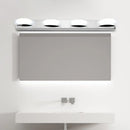 Modern chrome three light vanity mirror light bathroom warm color