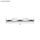Modern chrome three light vanity mirror light bathroom warm color