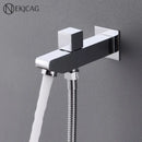 Modern chrome tub spout filler with bidet spray bathroom accessory