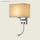 Modern chrome wall lamp with gooseneck reading light – bedroom