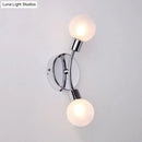 Chrome Glass Sconce Light