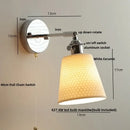 DecorBites™ Ceramic LED Wall Light Sconce, Pull Chain Switch, Modern Style