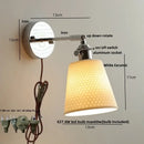 DecorBites™ Ceramic LED Wall Light Sconce, Pull Chain Switch, Modern Style