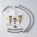 Modern chrome waterfall brass chrome bathroom sink faucet