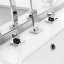 Modern chrome waterfall brass chrome bathroom sink faucet