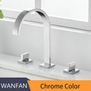 Modern chrome waterfall brass chrome bathroom sink faucet