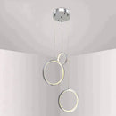 Modern circle led crystal pendant light for dining room