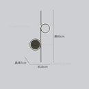 Modern circle straight bar wall lamp for bedroom and living room