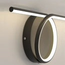 Modern circle straight bar wall lamp for bedroom and living room