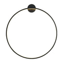 Modern circular black led wall lights for living room decor