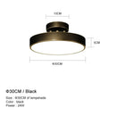 Modern circular brass led ceiling chandelier for living room